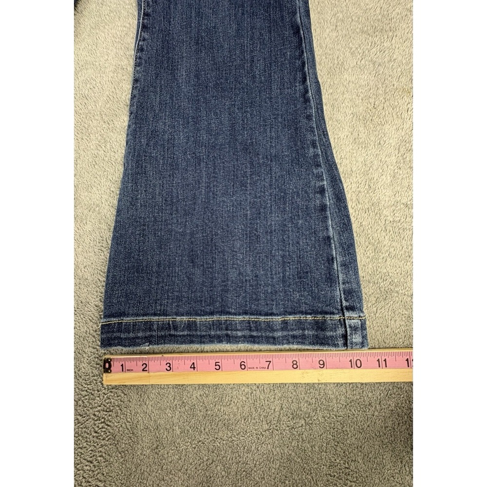 Judy Blue Trouser Flare Jeans Button Fly Dark Wash Women's 9/29 Stretch - Picture 5 of 12
